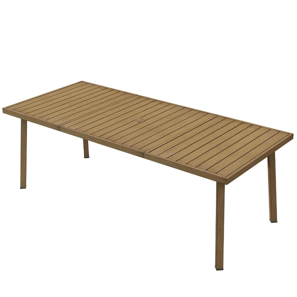 Rectangular Aluminum Patio Table with Umbrella Hole price history on PriceWatchPro