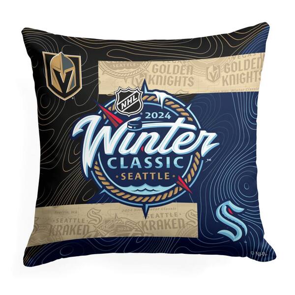 THE NORTHWEST GROUP NHL 2024 Winter Classic Submerge Printed Multicolor 18 in x 18 in Multi Color Throw Pillow