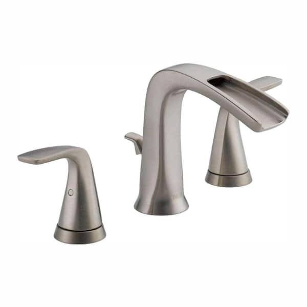 Delta Tolva 8 in. Widespread 2-Handle Bathroom Faucet in Brushed Nickel