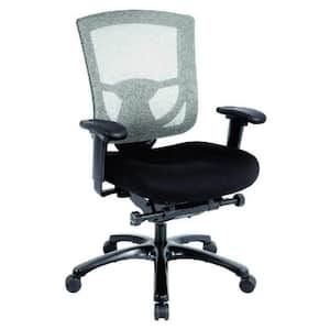 Zabrina Black Mesh / Fabric Chair