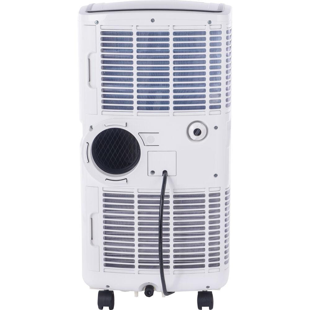 White and Black Portable Air Conditioner with Remote, 9100 BTU