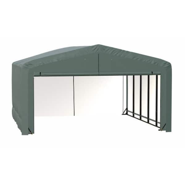 ShelterLogic Sheltertube 20 ft. x 23 ft. x 12 ft. Green Garage