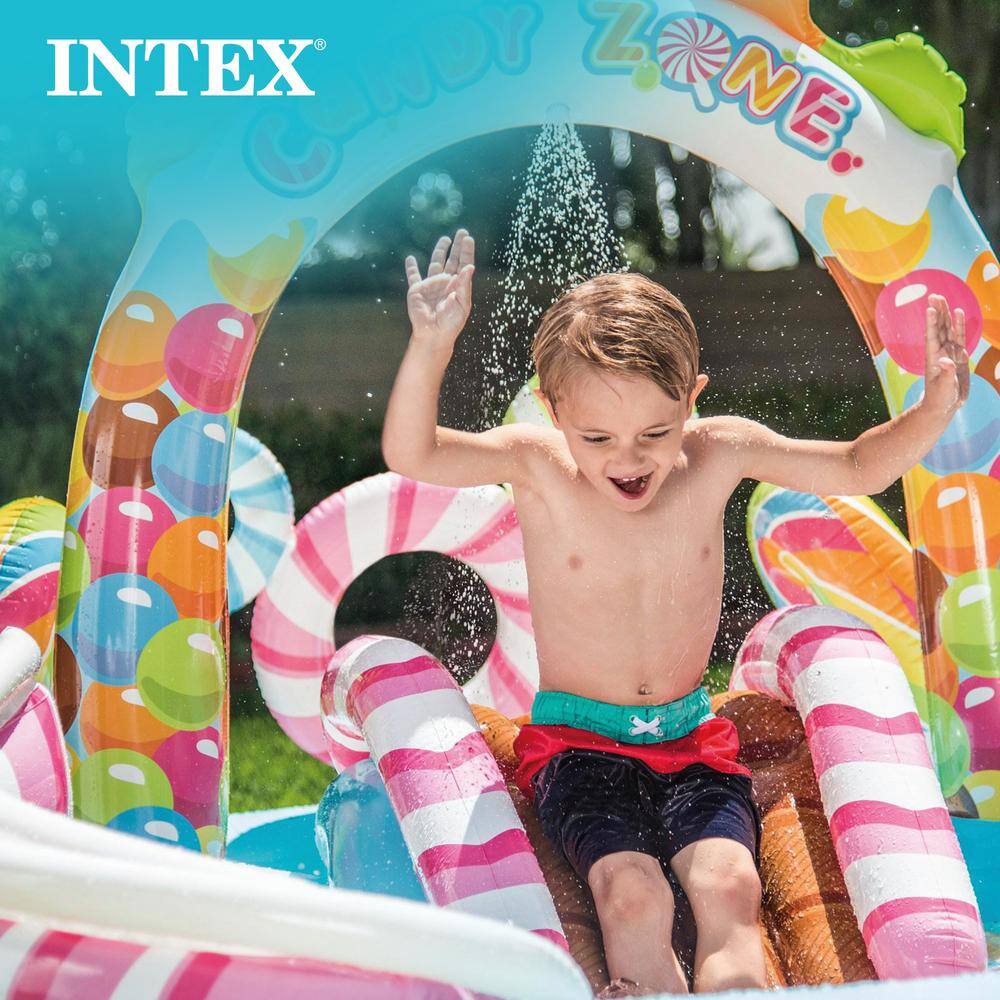 Intex Candy Zone Inflatable Play Center with Water Slide