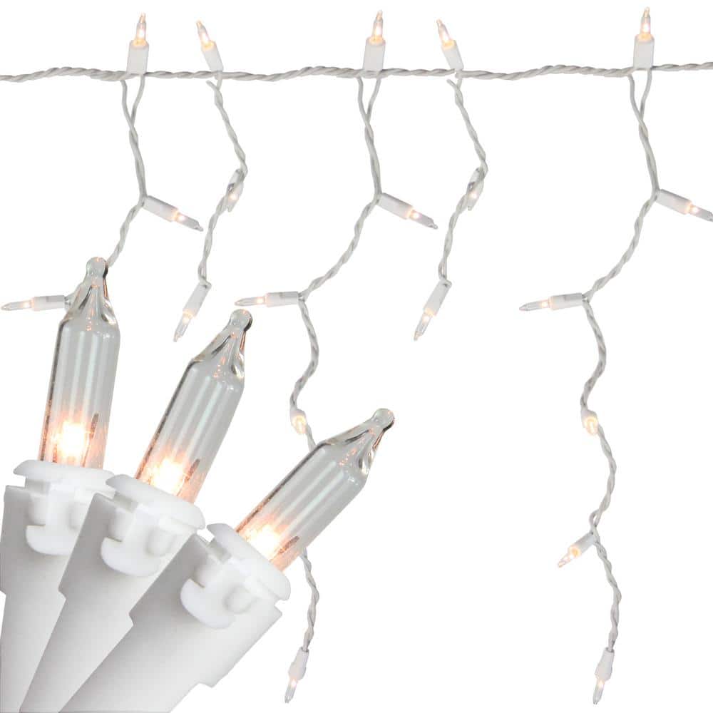 10 ft. 150-Light Clear Mini Icicle Lights with White Wire price history on PriceWatchPro