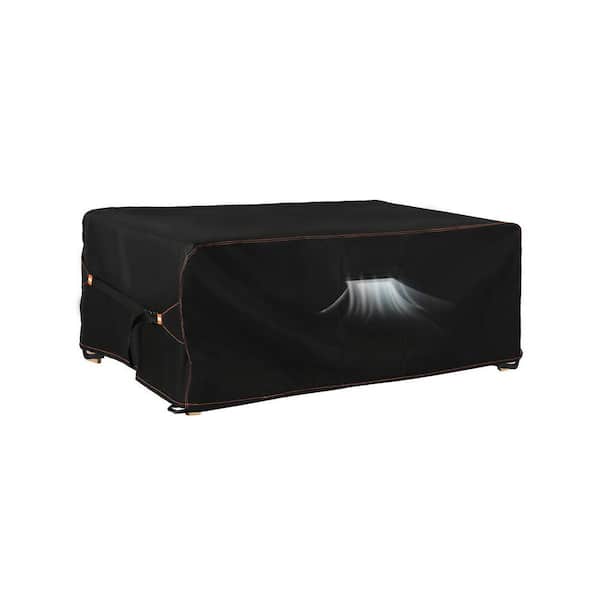 84" L x 44" W x 28" H Black Waterproof Outdoor Patio Furniture Cover for Dining Coffee Table Chair