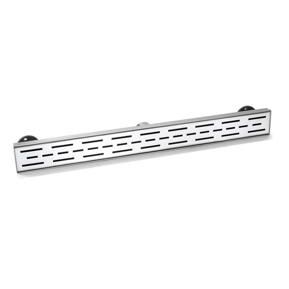 32 in. Stainless Steel Linear Shower Drain with Square Pattern Drain Cover in Brushed Nickel price history on PriceWatchPro