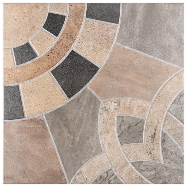 Merola Tile Cartago Azul 8 in. x 8 in. Ceramic Floor and Wall Take Home Tile Sample