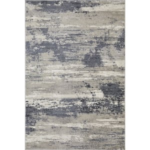Carleigh Arnald Blue 9 ft. 10 in. x 12 ft. 10 in. Abstract Polypropylene Indoor Area Rug