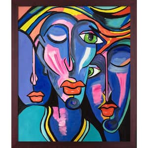 Picasso by Nora II Reproduction with Open Grain Mahogany by Nora Shepley Canvas Print