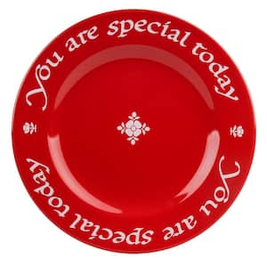 Waechtersbach You Are Special Today Red Ceramic Plate Set Gift Boxed with Pen