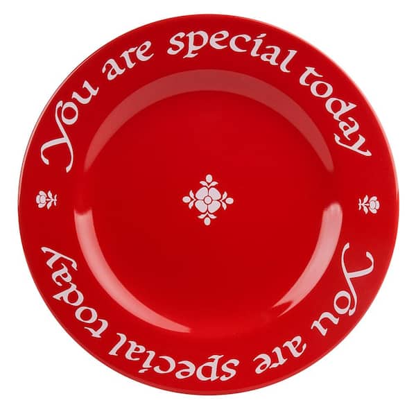 Unbranded Waechtersbach You Are Special Today Red Ceramic Plate Set Gift Boxed with Pen