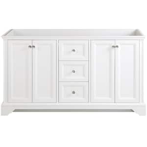 Stratfield 60 in. W x 22 in. D x 34 in. H Bath Vanity Cabinet without Top in White