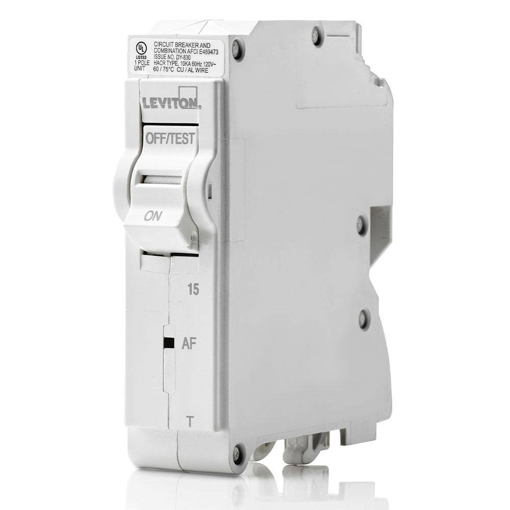 Leviton Branch Circuit Breaker, AFCI 1-Pole 15 Amp, 120-Volt, Thermal Magnetic