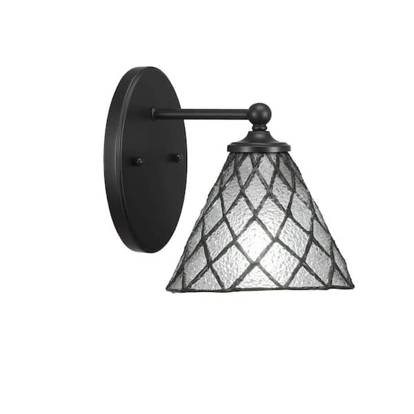 Unbranded Royale 1-Light Matte Black Wall Sconce