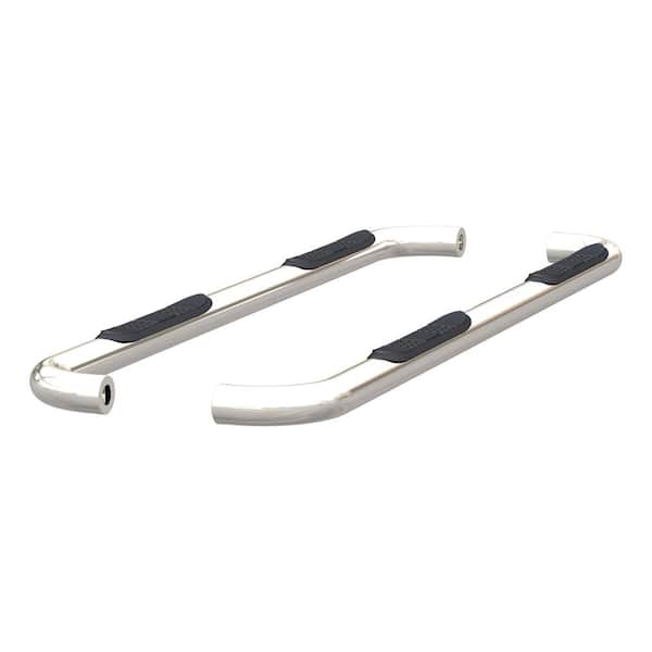 Aries 3-Inch Round Polished Stainless Steel Nerf Bars, No-Drill, Select Ram 1500