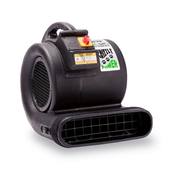 B-Air 1 HP Air Mover for Water Damage Restoration Carpet Dryer Floor Blower Fan, Black