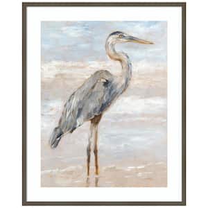"Beach Heron I" by Ethan Harper 1 Pieceood Framed Giclee Animal Art Print 41 in. x 33 in.