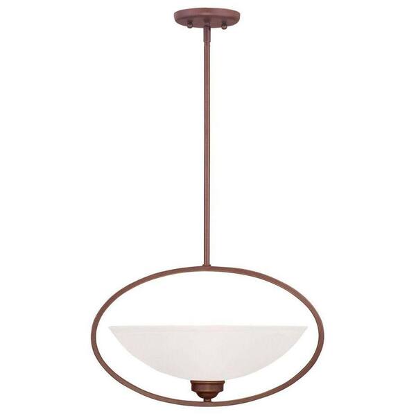 Livex Lighting Providence 1-Light Vintage Bronze Incandescent Ceiling Pendant