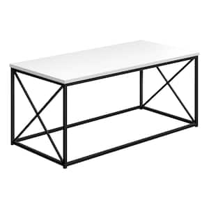 Mariana 40.5 in. White Rectangle Wood Coffee Table