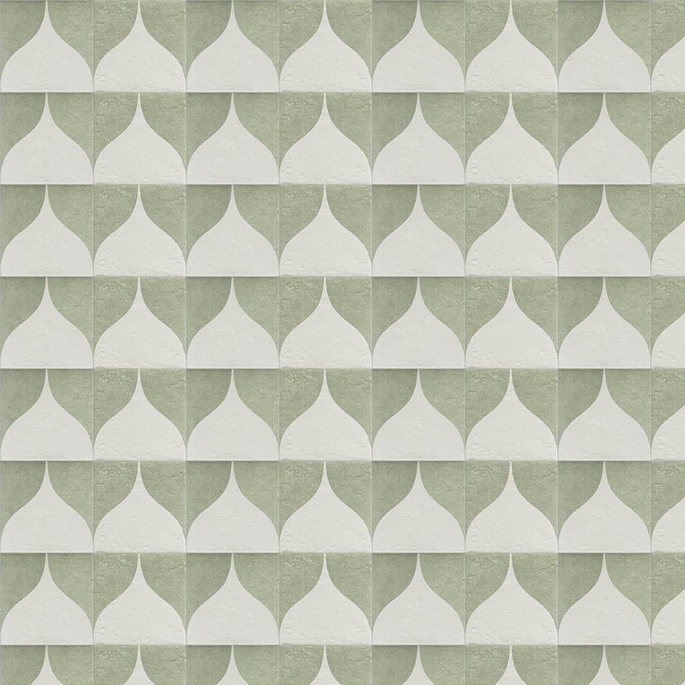 Stellar Jive Green 8 in. x 8 in. Matte Porcelain Square Wall and Floor Tile (10.763 sq. ft./Case) price history on PriceWatchPro