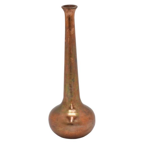 THREE HANDS 18.5 in. Copper Metal Vase