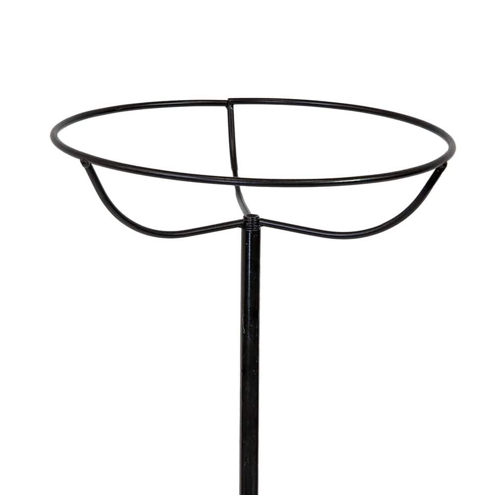 Copper Finish Hammered Metal Outdoor Bird Bath with Stake
