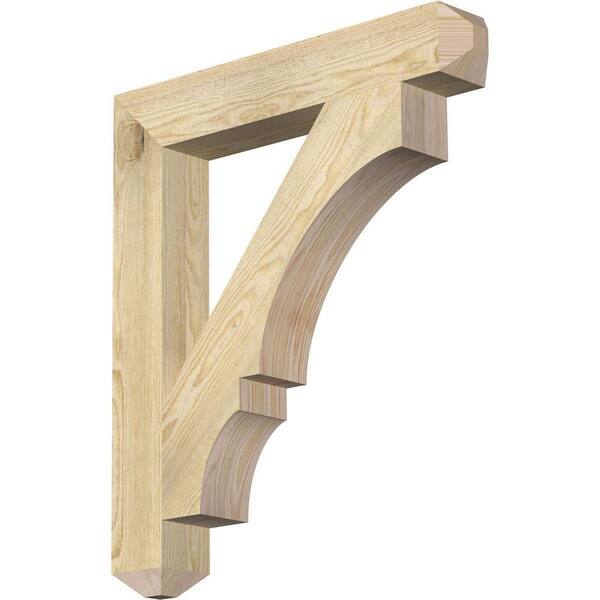 Ekena Millwork 4 in. x 30 in. x 26 in. Douglas Fir Balboa Craftsman Rough Sawn Bracket