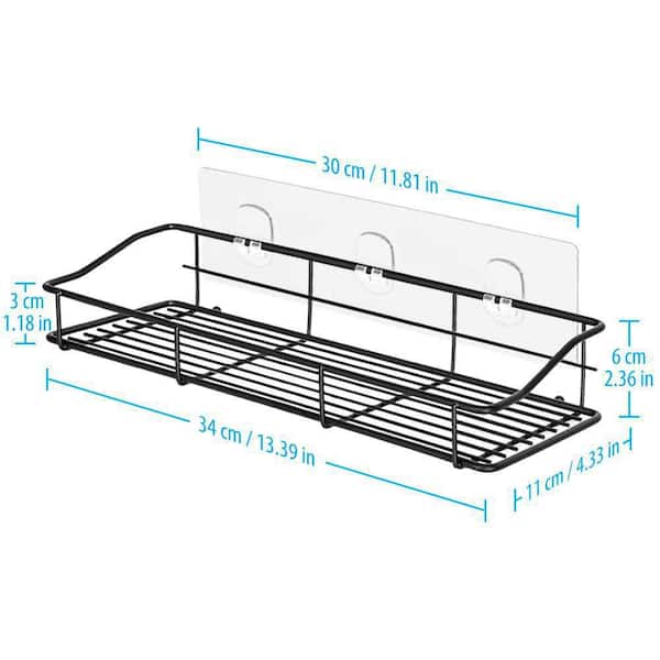 2 Pieces Stainless Modern Metal Shower Shelf V4 – WiseDec