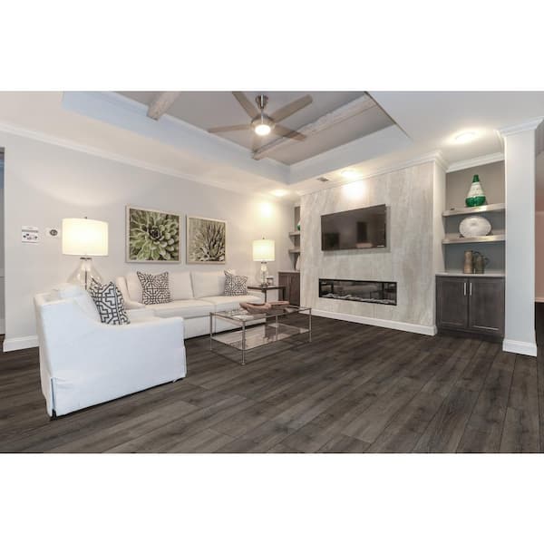 A&A Surfaces Aubrey Lotto 12 MIL x 9 in. W x 60 in. L Click Lock Waterproof  LVT Plank Flooring (52 cases/1166.9 sq. ft./pallet) LVR5012-0135 - The Home  Depot