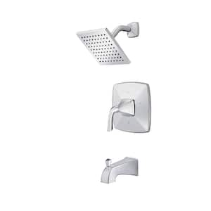 Bronson 1-Handle Tub and Shower Faucet Trim Kit Polished Chrome (Valve Not Included)