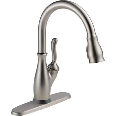 Leland Single-Handle Pull-Down Sprayer Kitchen Faucet with Touch2O and ShieldSpray Technology in SpotShield Stainless