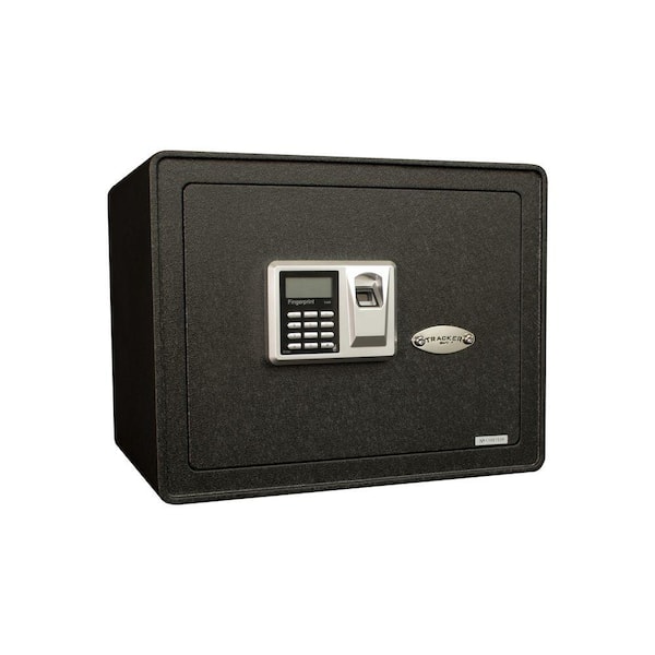 Tracker Safe 1.21 cu. ft. All Steel Security Safe with Biometric Lock, Textured Black
