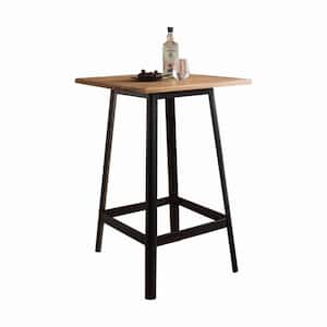 Danielle Black Wood 28 in. 4 Legs Dining Table (Seats 4)