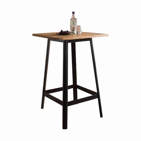 HomeRoots Danielle Black Wood 28 in. 4 Legs Dining Table (Seats 4)