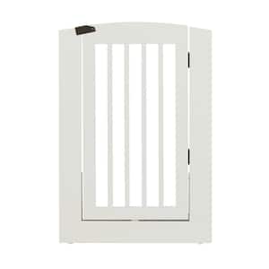 Ruffluv Single Extender Pet Gate Panel with Door - Large - 36"H - White Finish