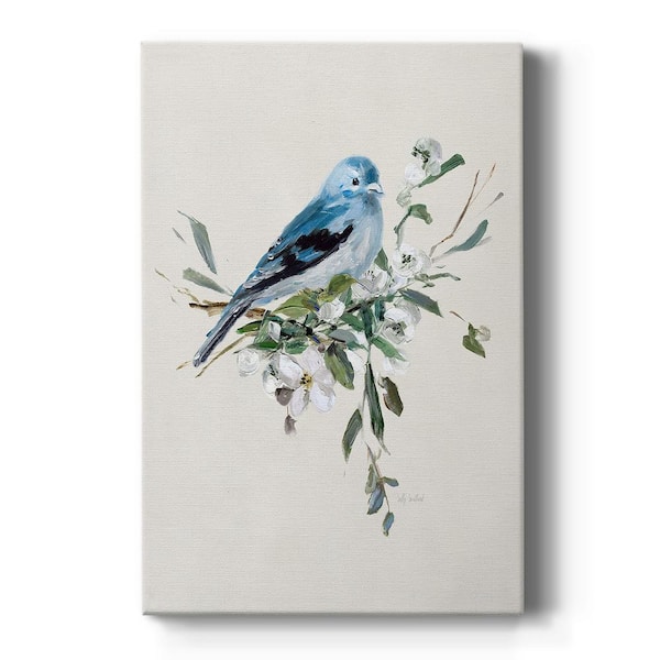 Wexford Home Bluebird Happy I By Wexford Homes Unframed Giclee Home Art Print 48 in. x 32 in.