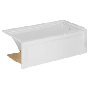 Town Square S 60 in. x 32 in. Soaking Bathtub with Right Hand Drain in White