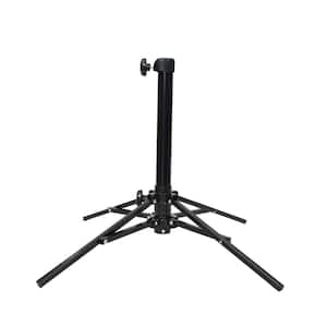 Steel Patio Umbrella Base Stand with Fillable Bags in Black