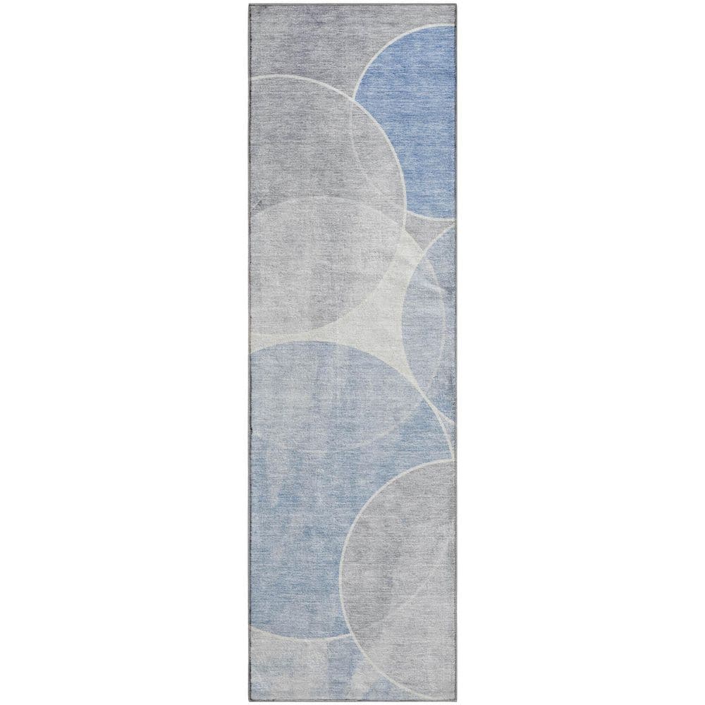 Mayfield Premium Machine Washable Abstract AMF2286 Denim 2 ft. x 7 ft. Runner Rug price history on PriceWatchPro