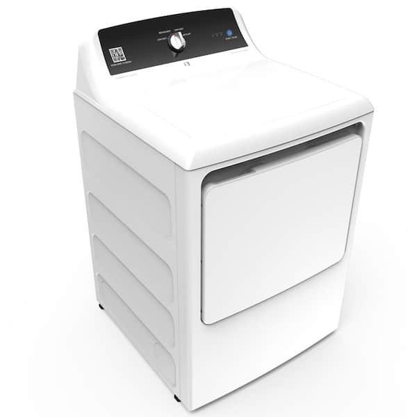 7.4 cu. ft. White Commercial Gas Dryer with Built-In Coinless Payment System