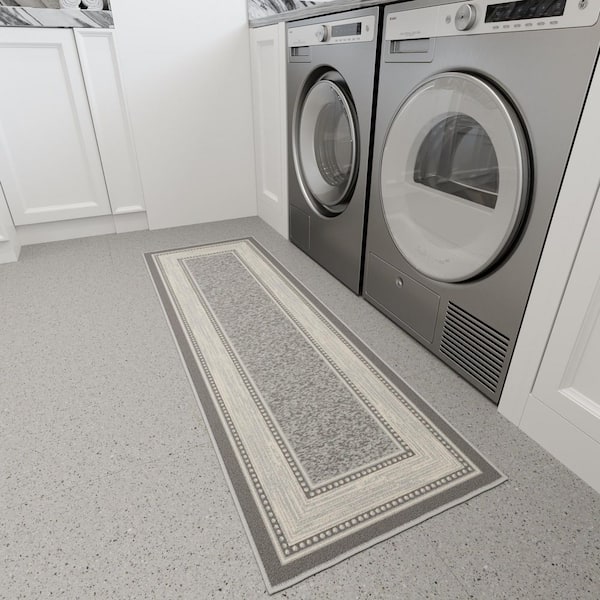 Ottomanson Ottohome Collection Non-Slip Rubberback Bordered 2x5