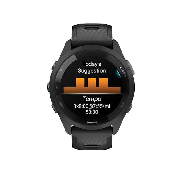 Garmin Forerunner 265 Running Smartwatch with Black Bezel 1.81 x