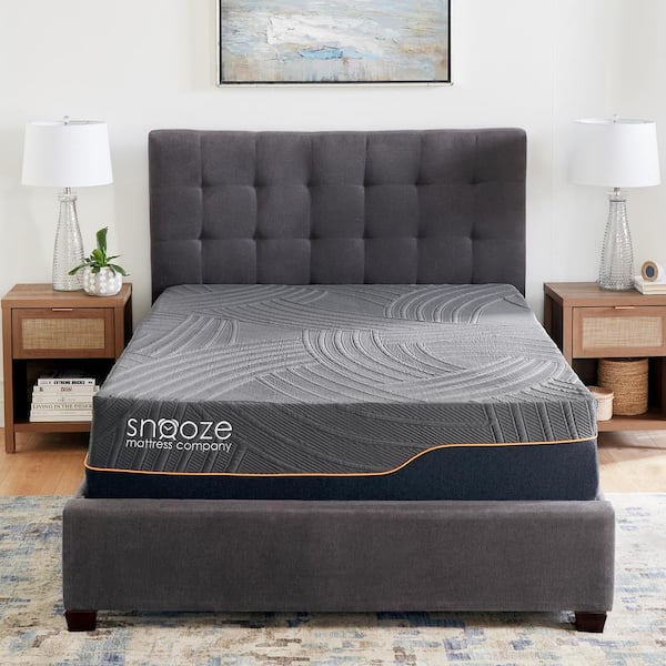 snooze Twin XL Firm Hybrid Memory Foam and Coil 13 in. Bed-in-a