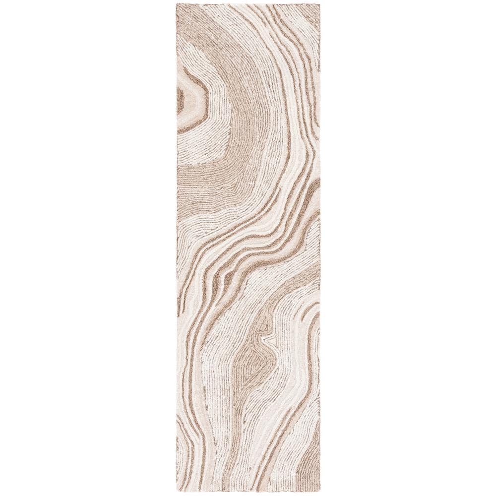 Fifth Avenue Beige/Ivory 2 ft. x 12 ft. Gradient Abstract Runner Rug price history on PriceWatchPro