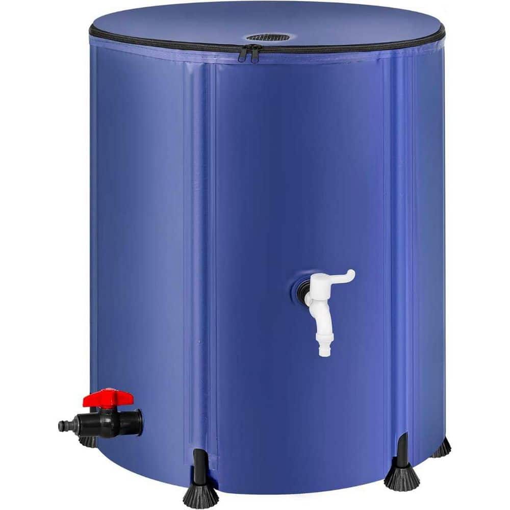53 gal. Blue Polyvinyl Chloride Collapsible Portable Rain Barrel Rainwater Storage Container with Filter and Overflow price history on PriceWatchPro