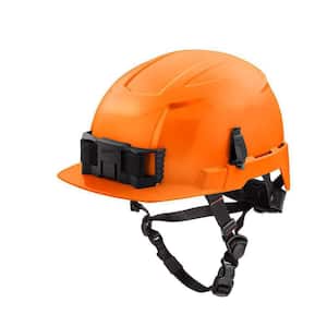 BOLT Orange Type 2 Class E Front Brim Non-Vented Safety Helmet