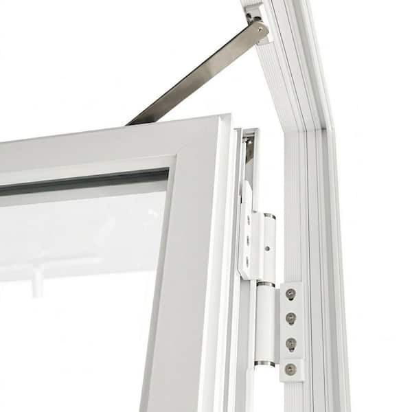 ATVIO 72 in. x 80 in. White Outswing Aluminum French Patio Door