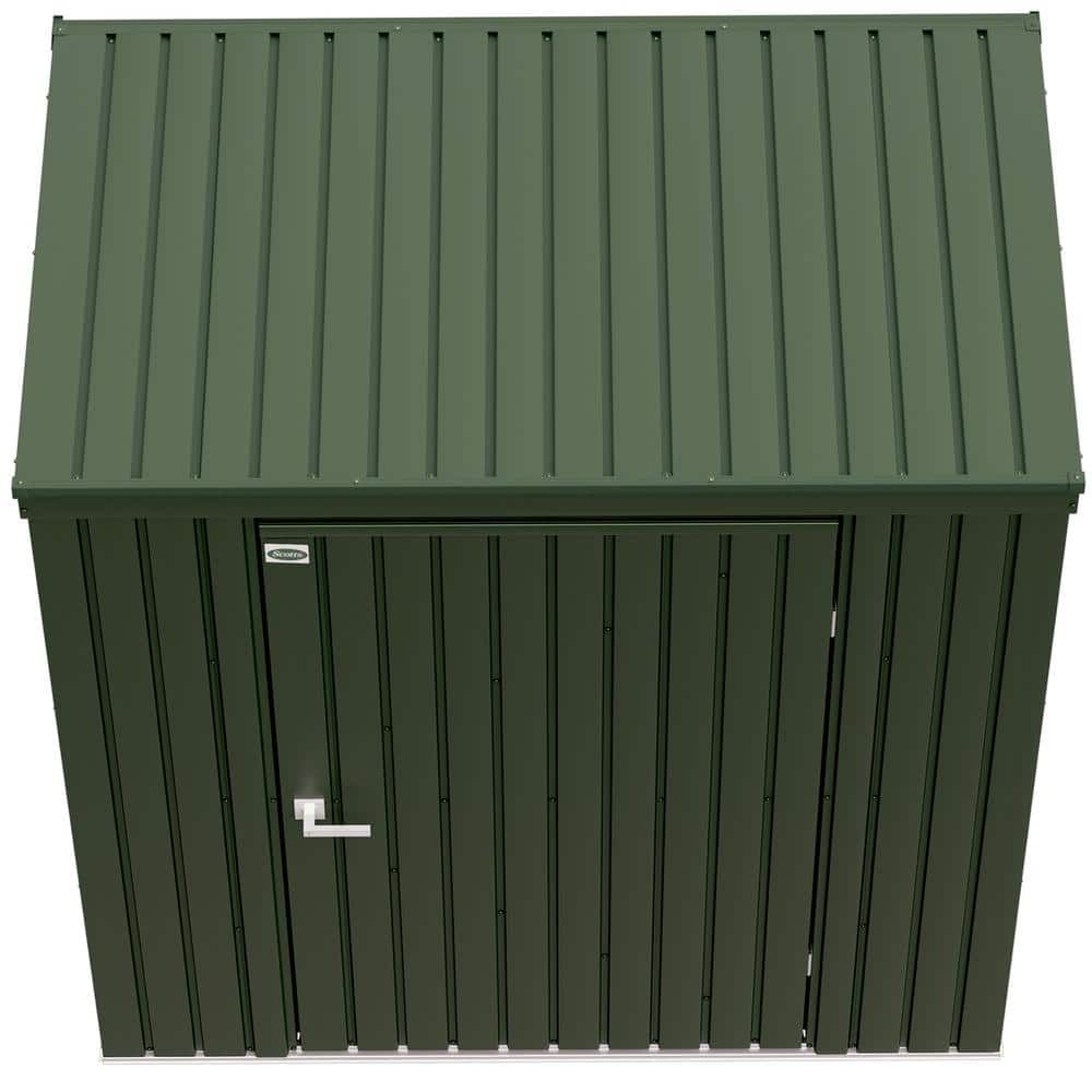 Green 6x4 Galvalume Steel Garden Storage Shed