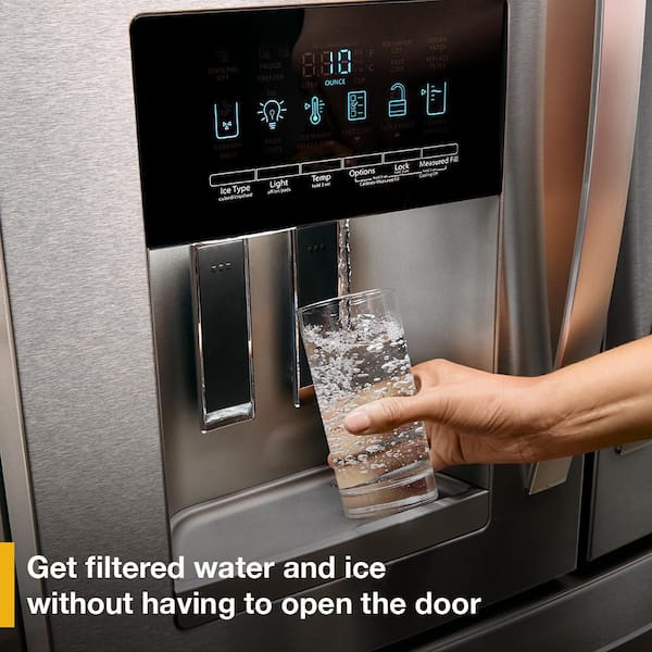 Whirlpool French Door Fridge (WRMF3636RV) - Black Stainless Finish Whirlpool French Door Fridge (WRMF3636RV) - Black Stainless Finish