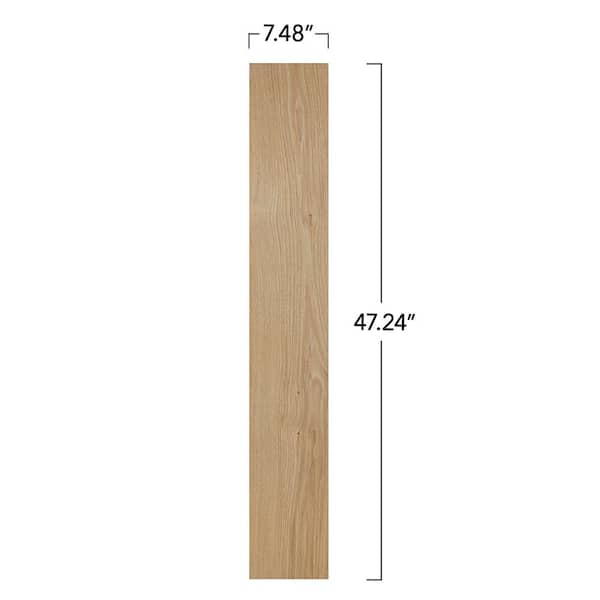 Pergo Defense+ Linen Oak 3/8 in. T x 7.5 in. W Click Lock W Brushed Distressed Engineered Hardwood Flooring (24.5 sq.ft./case)